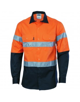 HIVIS D/N 2 TONE DRILL SHIRT