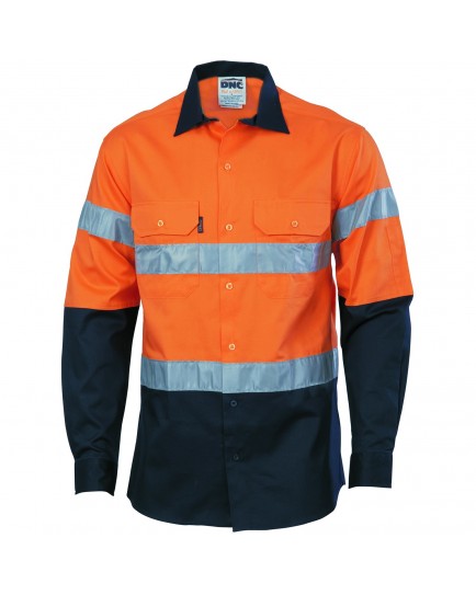 HIVIS D/N 2 TONE DRILL SHIRT