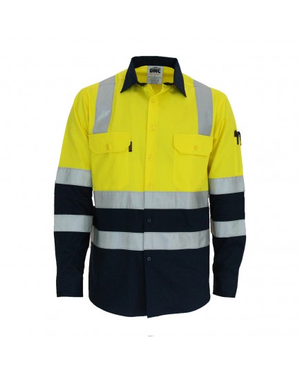 HIVIS 2 TONE L/W COTTON BIO-MOTION