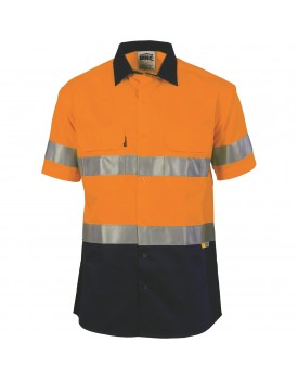 HIVIS 2 TONE DRILL SHIRT 3M TAPE