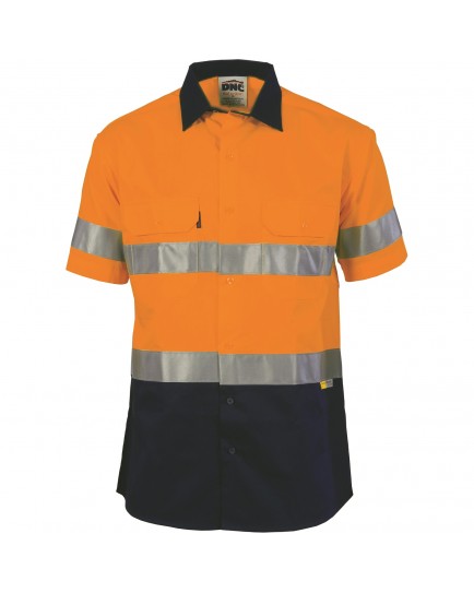 HIVIS 2 TONE DRILL SHIRT 3M TAPE