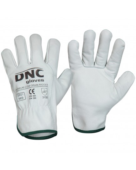 Premium Cow Grain Rigger Gloves