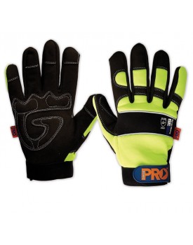 Pro Fit Full Finger Glove Hi Vis