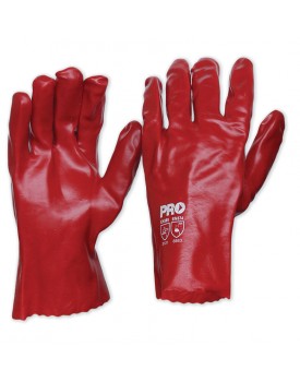 Red PVC Glove - Short